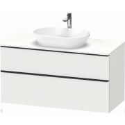 Тумба под раковину Duravit D-Neo 1200х550х644 подвесная, 2 ящика, белый матовый DE4969004180000