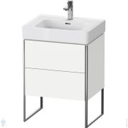 Тумба под раковину Duravit XSquare 731х584х470 напольная, 2 ящика, белый матовый XS4527018180000