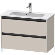 Тумба под умывальник Duravit Ketho.2 549x810x390 подвесн., 2 ящика, цвет: тауп матовый K25256091910000