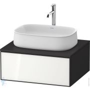 Тумба под раковину Duravit Zencha 281х650х550мм, цвет белый/черный ZE4810064800000