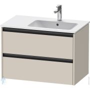 Тумба под умывальник Duravit Ketho.2 810х480х549 подвесная, 2 ящика, тауп матовый K25268083830000