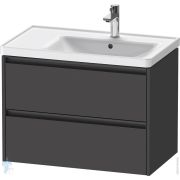 Тумба под умывальник Duravit Ketho.2 549x784x455 2 ящика, графит матовый K25286049490000
