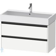 Тумба под умывальник Duravit Ketho.2 549x984x460 подвесн., 2 ящика, белый матовый K25278018180000