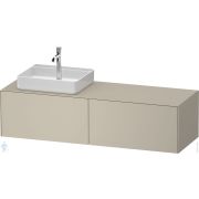 Тумба под раковину Duravit White Tulip WT4864L60600000 1600х408х550мм, 2 ящика, темно-серый матовый