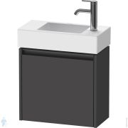 Тумба под умывальник Duravit Ketho.2 440х484х238 подвесная, 1 дверь, графит матовый K25072L49490000