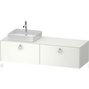 Тумба под раковину Duravit White Tulip 1600х408х550мм, 2 отделения, белый мат. WT4890L36360000
