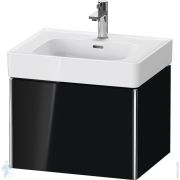 Тумба под раковину Duravit XSquare 584х397х470 подвесная, 1 ящик, черный глянц. XS4278040400000