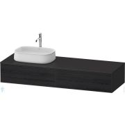 Тумба под раковину Duravit Zencha 281х1600х550мм, подвесная, цвет черный дуб ZE4814L16800000