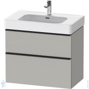 Тумба под раковину Duravit D-Neo (625x784x452мм) подвесная, бетонно-серый матовый DE4377004070000