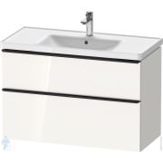 Тумба под раковину Duravit D-Neo 984х625х452 подвесная, 2 ящика, цвет: белый глянец DE4356004220000