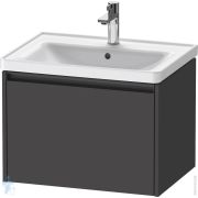 Тумба под умывальник Duravit Ketho.2 440x634x455 подвесная, 1 отсек, графит матовый K25082049490000
