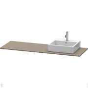 Столешница Duravit XSquare 1600х550х16 1 вырез справа, серый шелковисто-мат. лак XS060HR9090