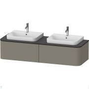 Тумба под раковину Duravit Happy D.2 Plus 1600х354х550 2 ящика, каменно-серый HP4946B9292