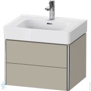 Тумба под раковину Duravit XSquare 584х397х470 подвесная, 2 ящика, темно-серый мат. XS4378060600000