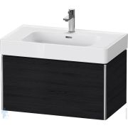 Тумба под раковину Duravit XSquare 784х397х470 подвесная, 1 ящик, черный дуб XS4279016160000