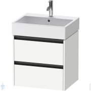 Тумба под умывальник Duravit Ketho.2 549x584x460 подвесн., 2 ящика, белый матовый K25275018180000