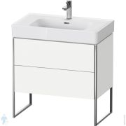 Тумба под раковину Duravit XSquare 731х784х470 напольная, 2 ящика, белый матовый XS4528018180000