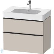 Тумба под раковину Duravit D-Neo (625x784x452мм) подвесная, цвет: тауп матовый DE4377004910000