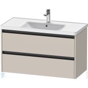 Тумба под умывальник Duravit Ketho.2 549x984x455 2 ящика, цвет: тауп матовый K25284091910000