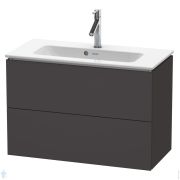 Тумба под раковину Duravit L-Cube 820х550х391 подвесная, 2 ящика, графит матовый LC625708080