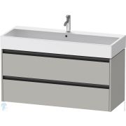 Тумба под умывальник Duravit Ketho.2 549x1184x460 2 ящика, бетонно-серый мат. K25279007070000