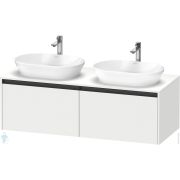 Тумба под умывальник Duravit Ketho.2 459x1400x550 подвесная, 2 ящика, белый мат. K24888B18180000