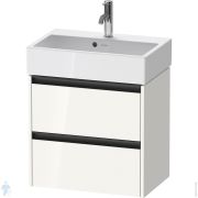 Тумба под умывальник Duravit Ketho.2 549x584x390 подвесная, 2 ящика, белый глянцевый K25273022220000