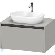 Тумба под умывальник Duravit Ketho.2 459x800x550 подвесн., 1 ящик, бетонно-сер. мат. K24885007070000