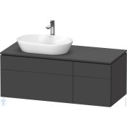 Тумба под раковину Duravit L-Cube 482х1220х550 подвесная, графит матовый LC4876049490000