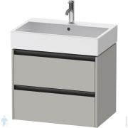 Тумба под умывальник Duravit Ketho.2 549x684x460 подвесн., 2 ящика, бетонно-сер.мат. K25276007070000