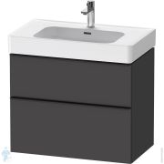 Тумба под раковину Duravit D-Neo (625x784x452мм) подвесная, графит матовый DE4377004490000
