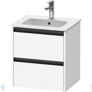 Тумба под умывальник Duravit Ketho.2 549x510x420 подвесная, 2 ящика, белый матовый K25261018180000