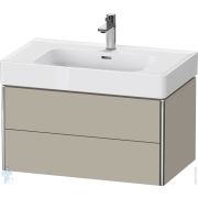 Тумба под раковину Duravit XSquare 784х397х470 подвесная, 2 ящика, темно-серый мат. XS4399060600000