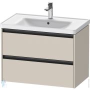 Тумба под умывальник Duravit Ketho.2 785х455х549 подвесная, 2 ящ., цвет:тауп матовый K25283083830000