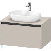 Тумба под умывальник Duravit Ketho.2 459x800x550 подвесная, 1 ящик, цвет: тауп матовый K24885091910000
