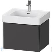 Тумба под раковину Duravit XSquare 584х397х470 подвесная, 1 ящик, графит мат. XS4278049490000