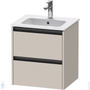 Тумба под умывальник Duravit Ketho.2 549x510x420 подвесн., 2 ящика, цвет: тауп матовый K25261091910000
