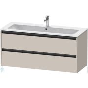 Тумба под умывальник Duravit Ketho.2 550x1210x480 подвесн., 2 ящика, тауп матовый K25265091910000