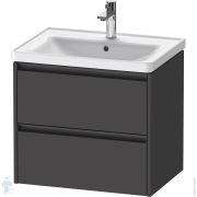 Тумба под умывальник Duravit Ketho.2 549x634x455 2 ящика, графит матовый K25282049490000