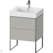 Тумба под раковину Duravit XSquare 731х584х470 напольная, 2 ящика, бетонно-сер. мат. XS4527007070000
