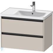 Тумба под умывальник Duravit Ketho.2 549x784x455 2 ящика, цвет: тауп матовый K25286091910000