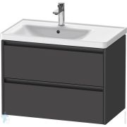 Тумба под умывальник Duravit Ketho.2 549x784x455 2 ящика, графит матовый K25285049490000