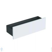 Полка настенная с крючками Geberit Smyle Square (450х143х148) белый глянец/темно-серый 500.362.00.1