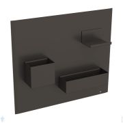 Комплект магнитной доски Geberit Acanto (449x388x75) с ящиками, цвет: лавовый матовый 500.649.JK.2