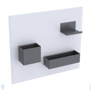 Комплект магнитной доски Geberit Acanto (449x388x75) с ящиками, цвет: белый 500.649.01.2
