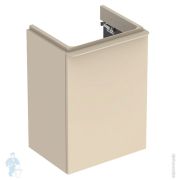 Тумба под раковину Geberit Smyle Square (442х356х617) левая, песочно-серый глянец 500.351.JL.1