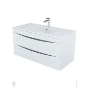 Тумба с умывальником IDDIS Cloud 1003х465х500 подвесная, 2 ящика, белый CLO10W1i95K