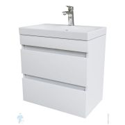 Тумба с умывальником IDDIS Zodiac 605х385х640 подвесная, 2 ящика, белый ZOD6CB0i95K