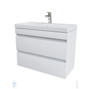 Тумба с умывальником IDDIS Zodiac 800х385х640 подвесная, 2 ящика, белый ZOD8CB0i95K