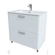 Тумба с умывальником IDDIS Brick 800х470х810 напольная, 2 ящика, белый BRI80WFi95K